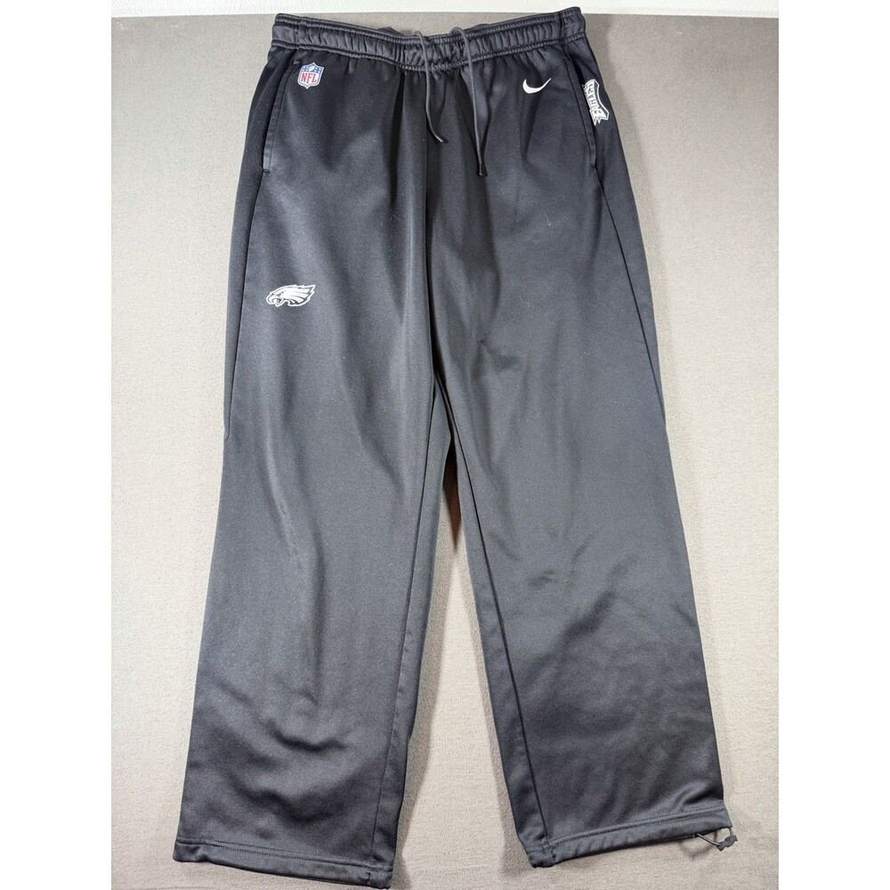 Philadelphia Eagles Pants Mens L Black Nike Sweatpants Onfield Athletic Football